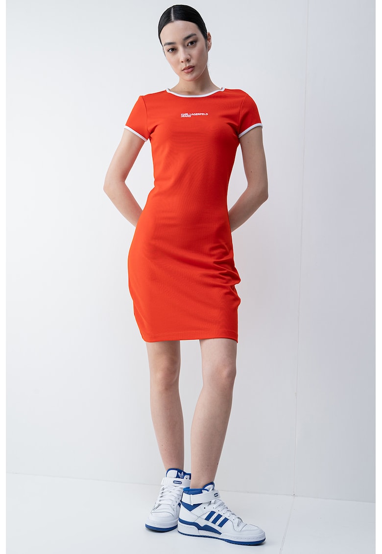 Rochie-tricou mini - Rosu