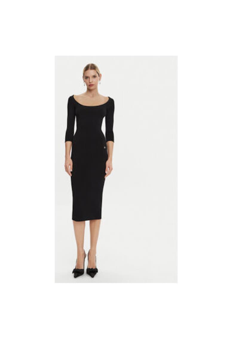 Rochie Dama - 305315557 - Viscoza/Poliester - Negru - Negru