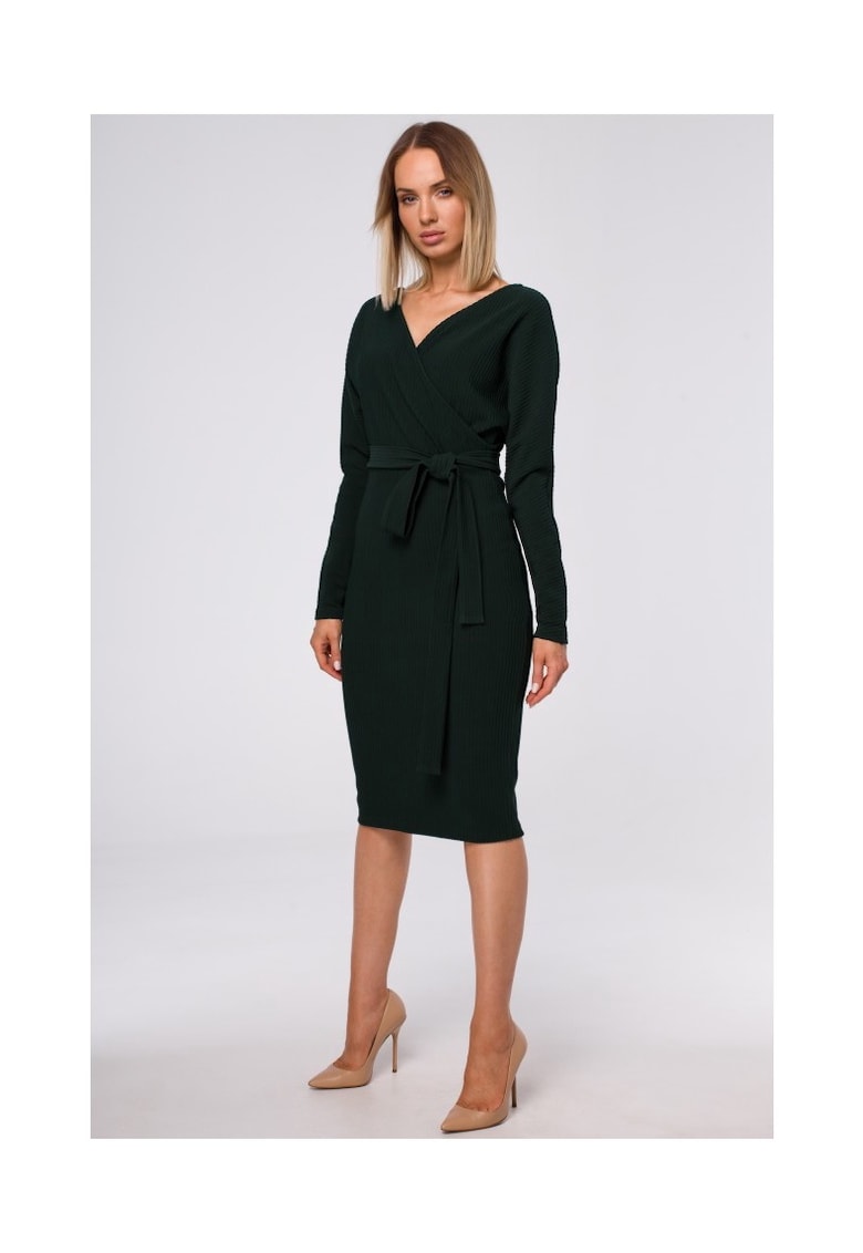 Rochie - Poliester / Elastan - Galben - Verde