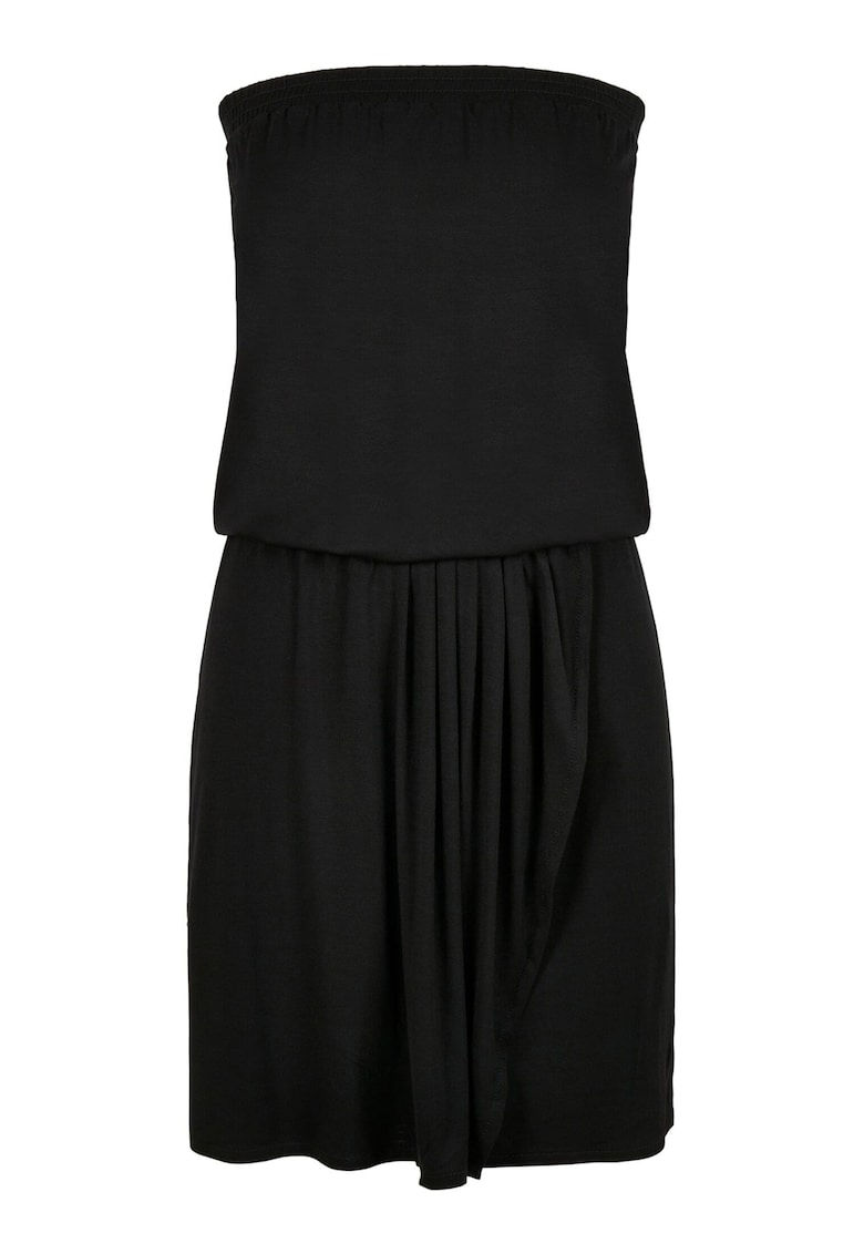 Rochie bandeau cu slit frontal - Negru