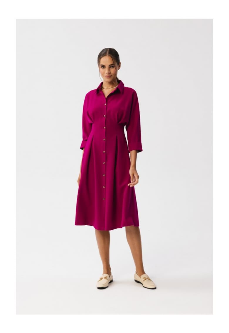 Rochie camasa dama - Camedes - pruna - Violet