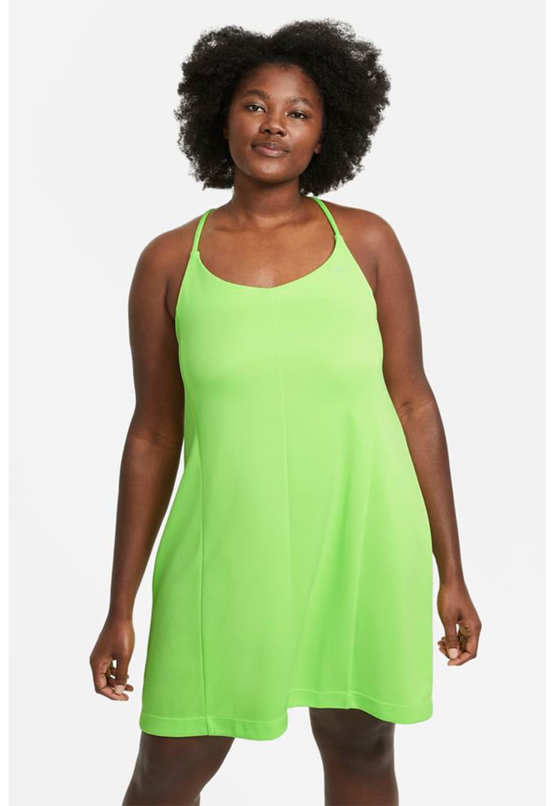 Rochie cu model incrucisat pe partea din spate Icon Clash - Verde lime