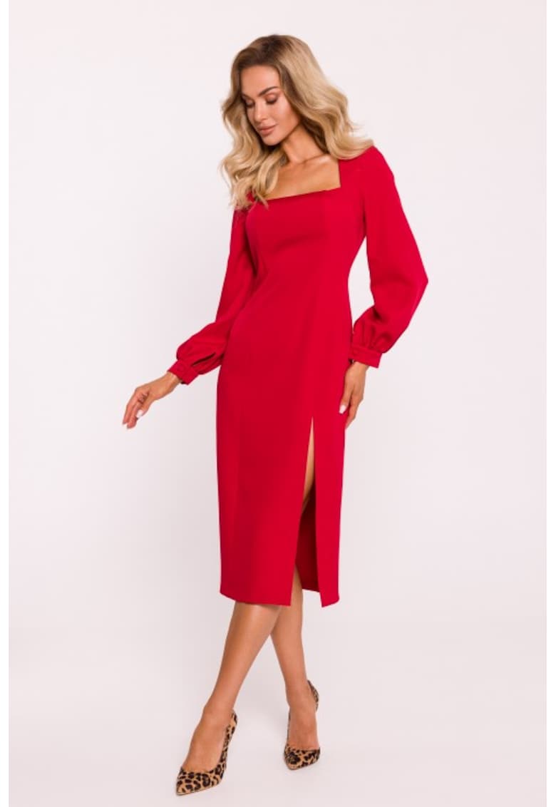 Rochie cu slit inalt pe picior