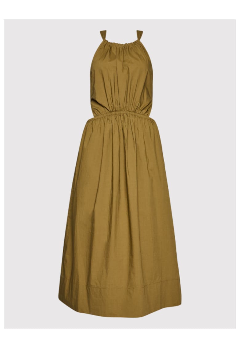 Rochie dama - 300087435 - Bumbac - Maro