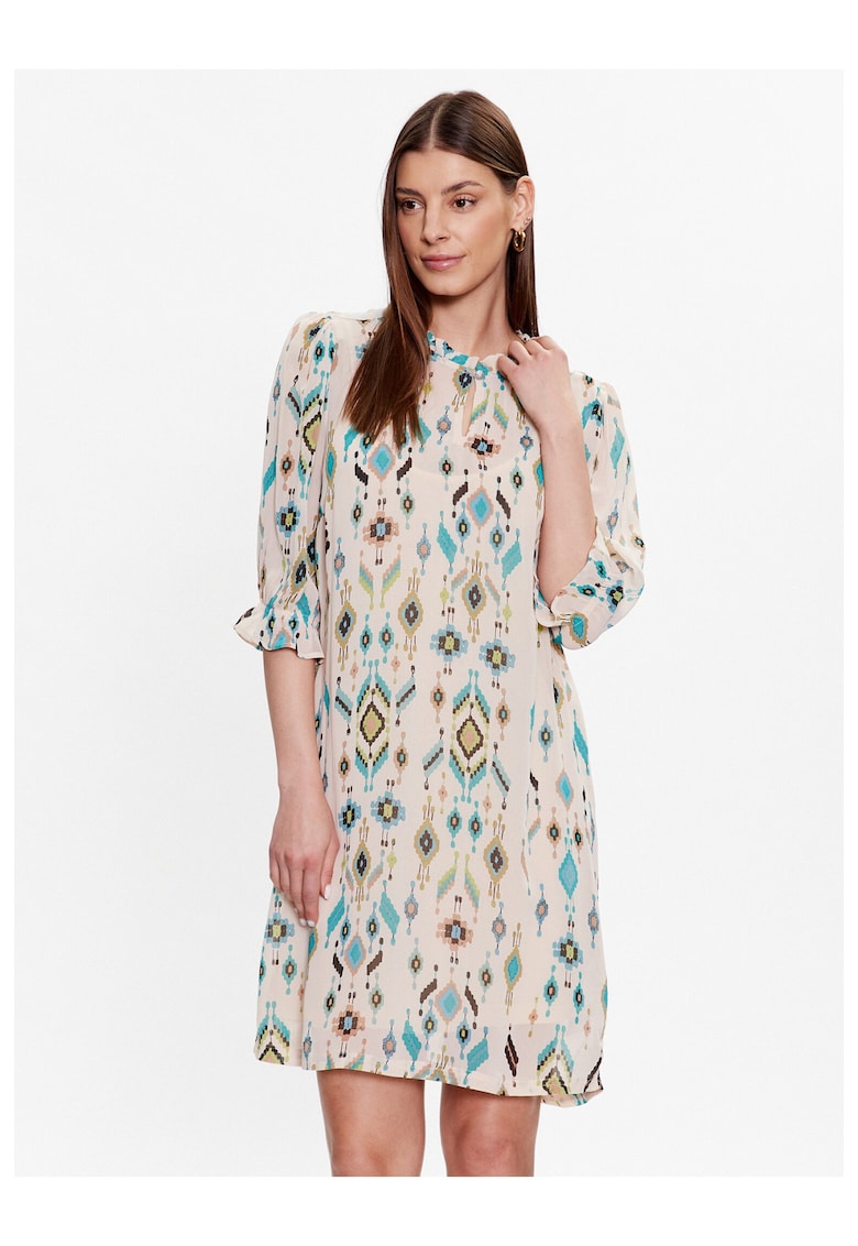 Rochie dama - 302097111 - Viscoza - Albastru - Albastru