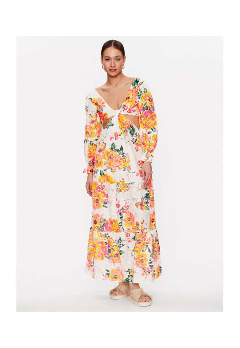 Rochie dama - 302938339 - Bumbac - Alb - Alb