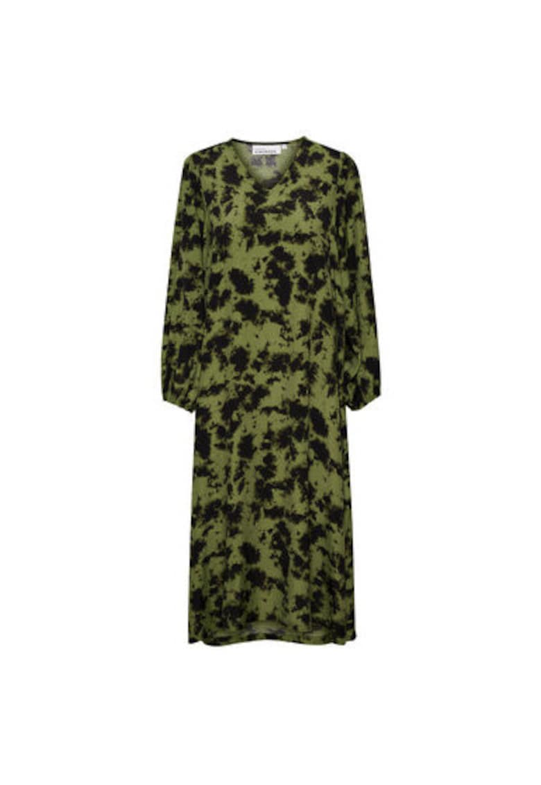 Rochie dama - 302969708 - Viscoza - Verde - Verde
