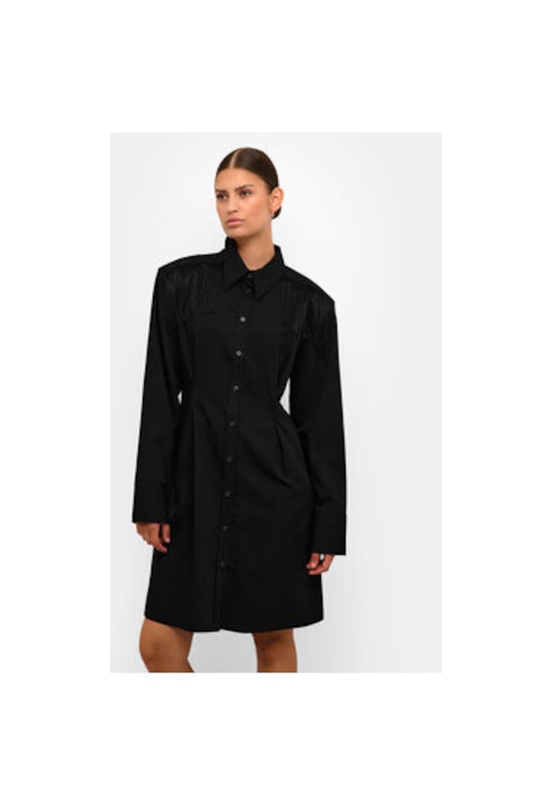 Rochie dama - 303554248 - Poliester/Viscoza - Negru - Negru
