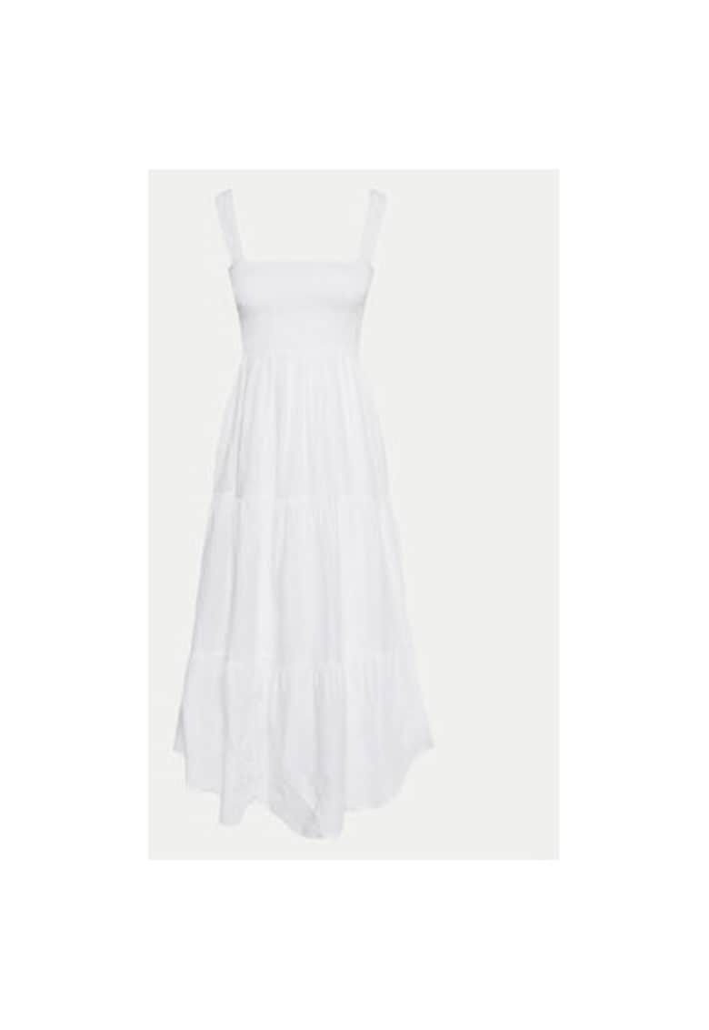 Rochie dama - 303653811 - Bumbac - Alb - Alb
