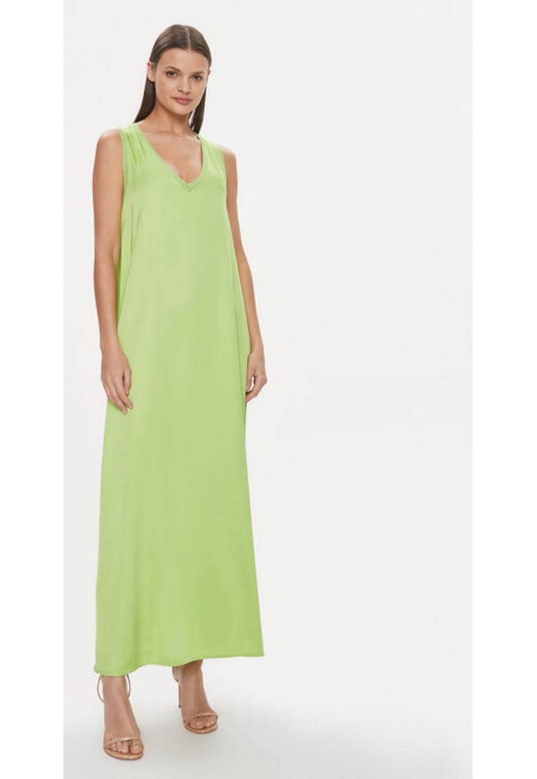 Rochie dama - 303688240 - Viscoza - Verde - Verde