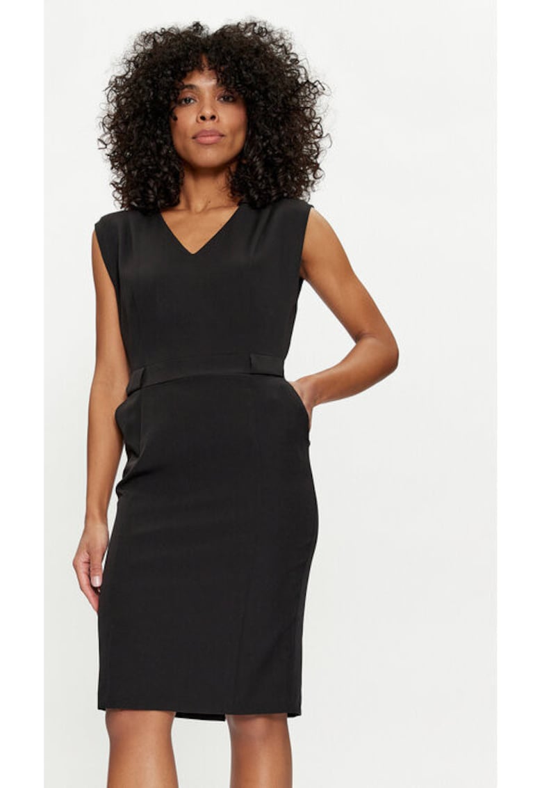 Rochie dama - 303689940 - Poliester - Negru - Negru