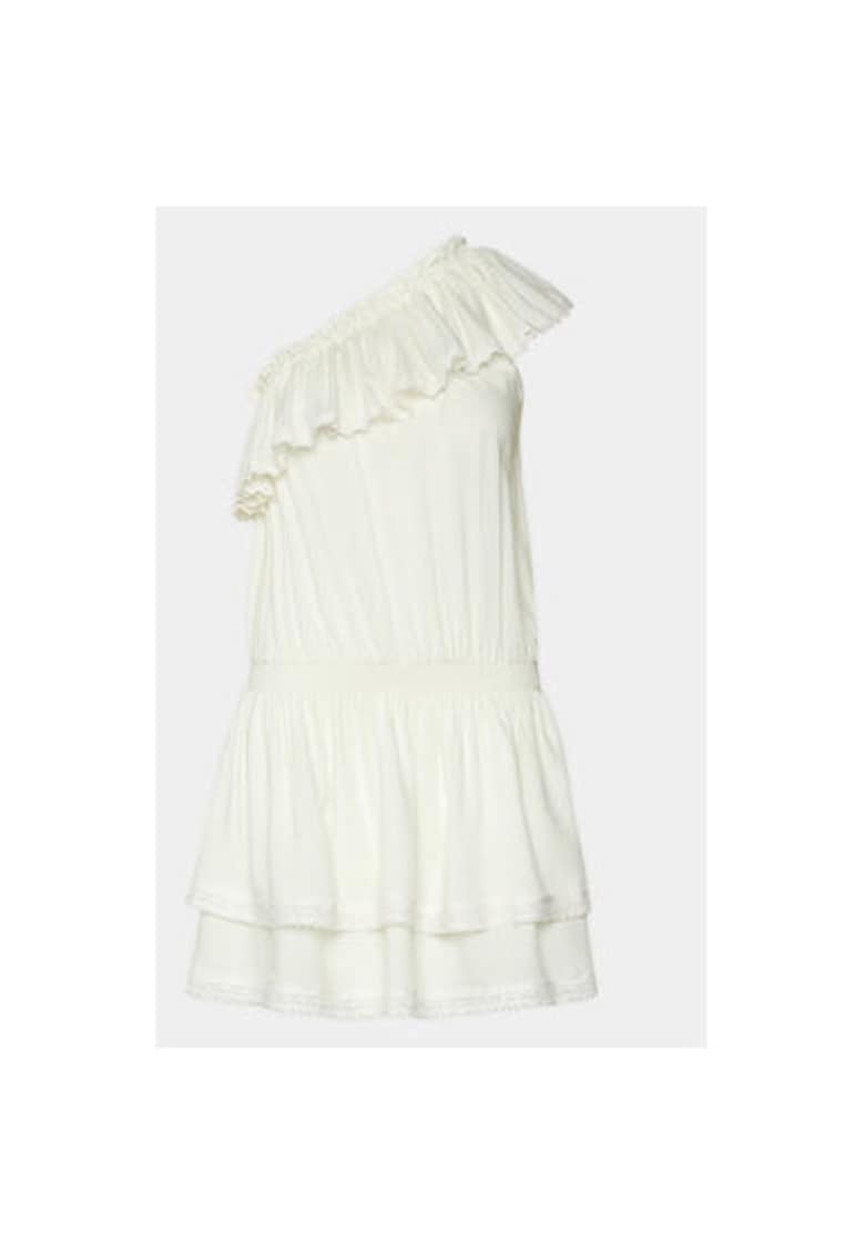 Rochie dama - 303700515 - Viscoza - Alb - Alb