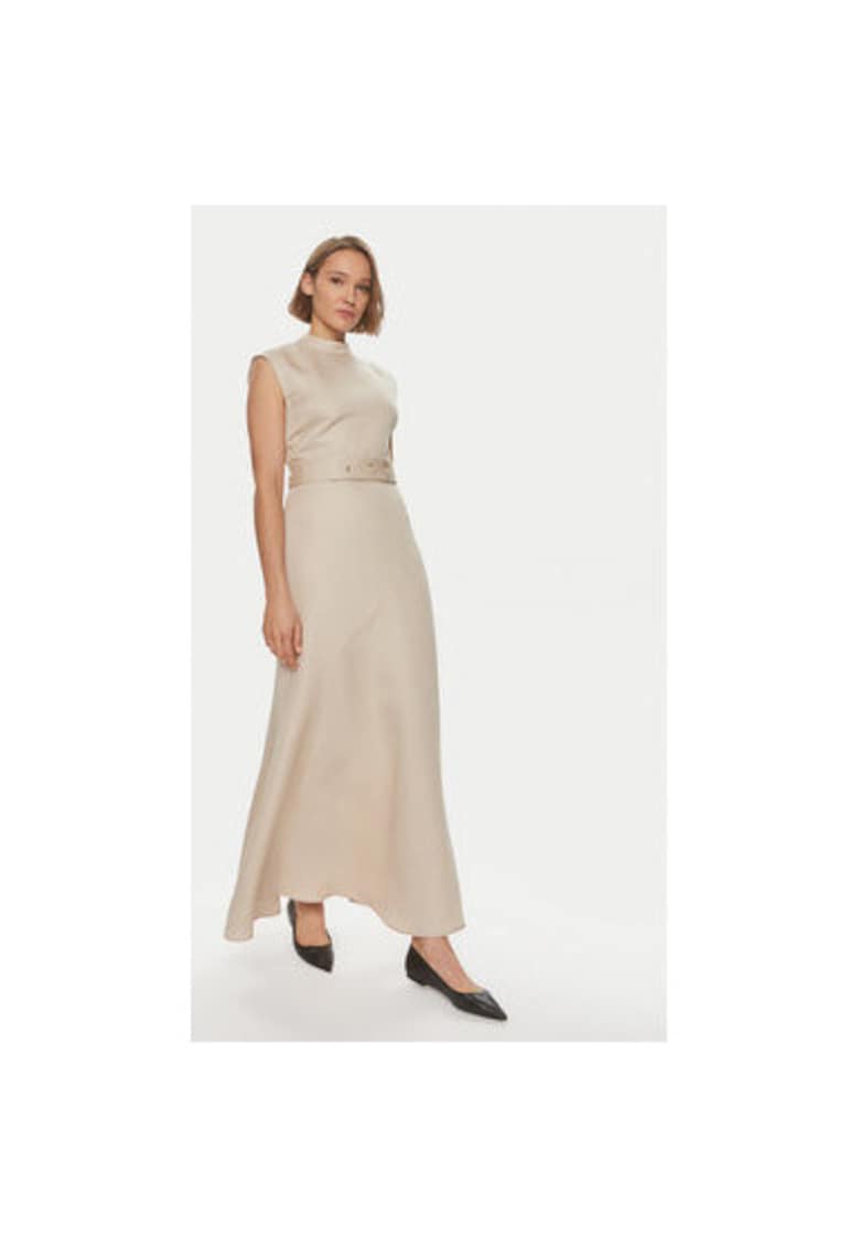 Rochie dama - 303891213 - In/Lyocell - Bej - Bej
