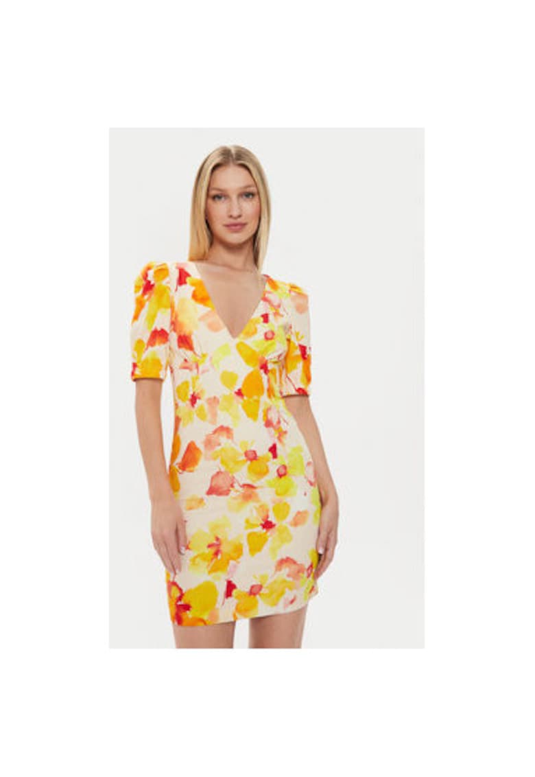 Rochie dama - 303918811 - Bumbac - Galben - Galben