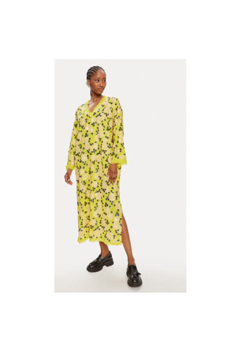 Rochie dama - 304000355 - Poliester - Galben - Galben