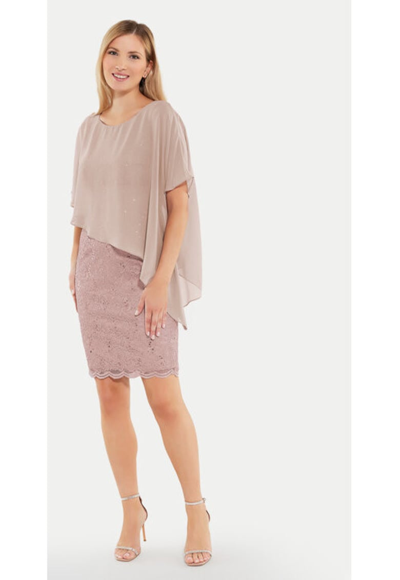 Rochie dama - 304165009 - Poliester - Bej