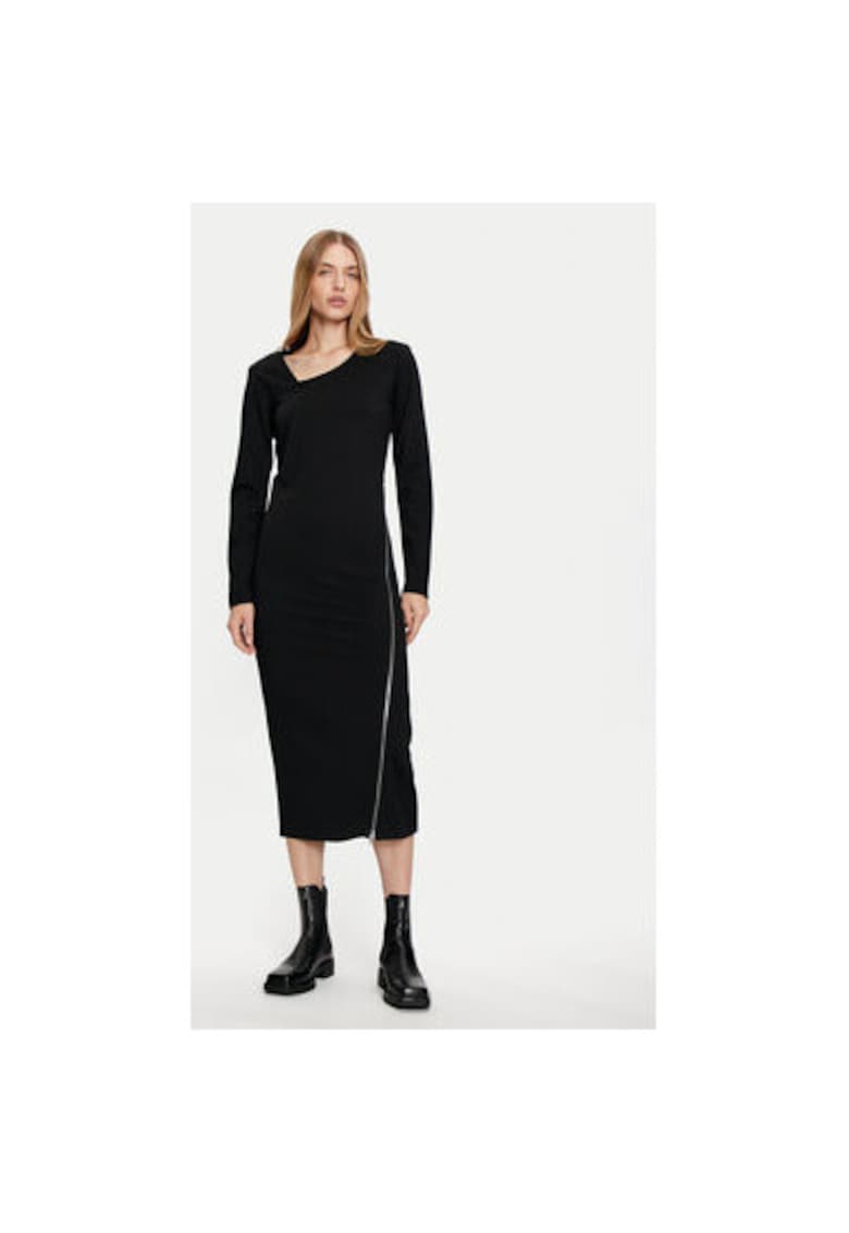 Rochie dama - 304176630 - Viscoza/Poliamida - Negru - Negru