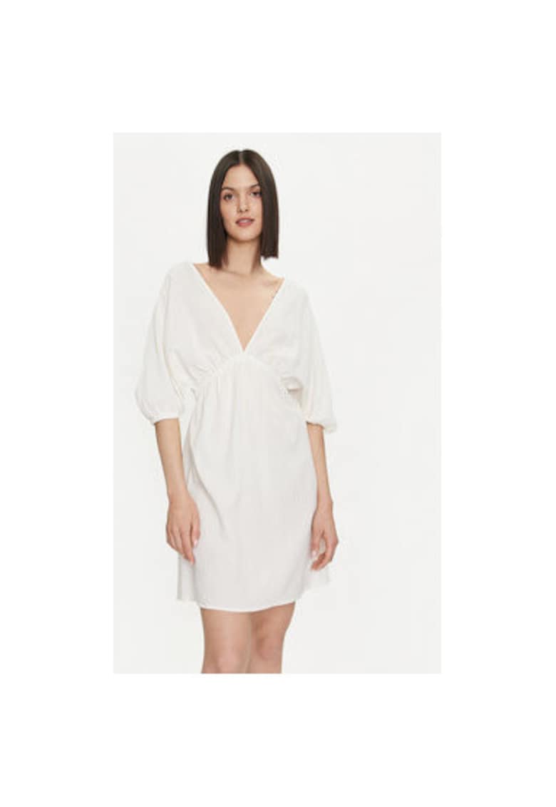 Rochie dama - 304191282 - Bumbac - Bej - Bej