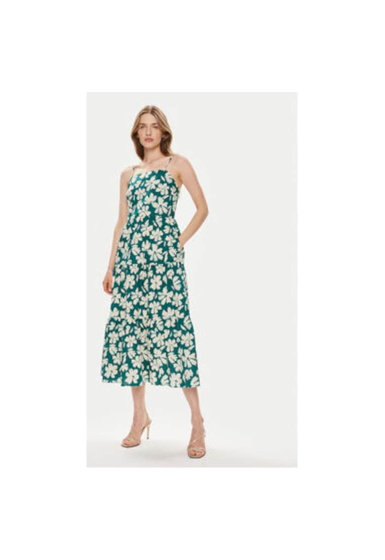 Rochie dama - 304357886 - Bumbac - Verde - Verde