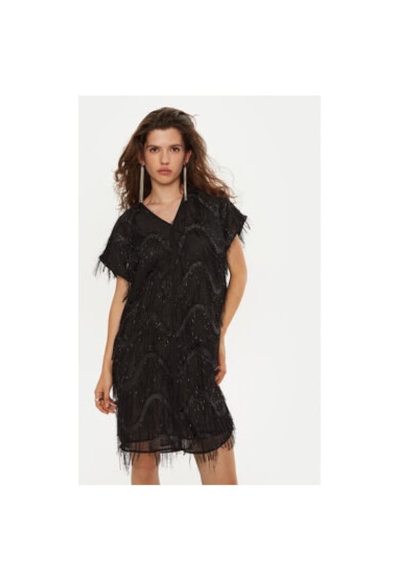 Rochie dama - 304453687 - Poliester - Negru - Negru