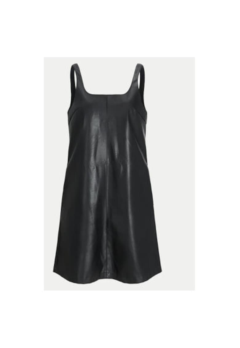 Rochie dama - 304511561 - Piele ecologica - Negru - Negru