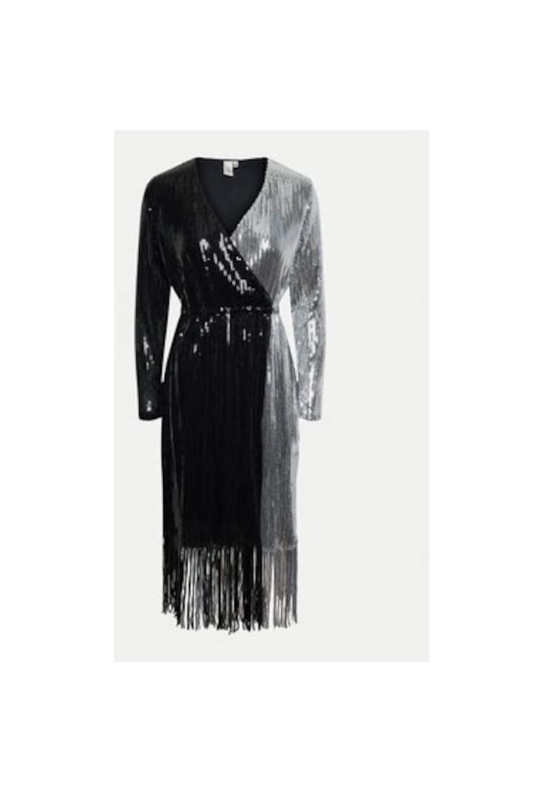 Rochie dama - 304519161 - Poliester - 46745 - Negru