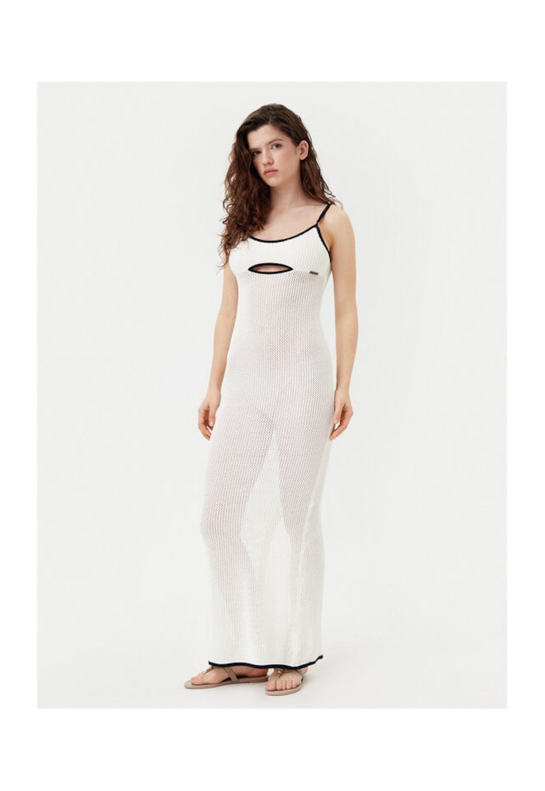 Rochie dama - 304578670 - Bumbac organic - Bej - Bej