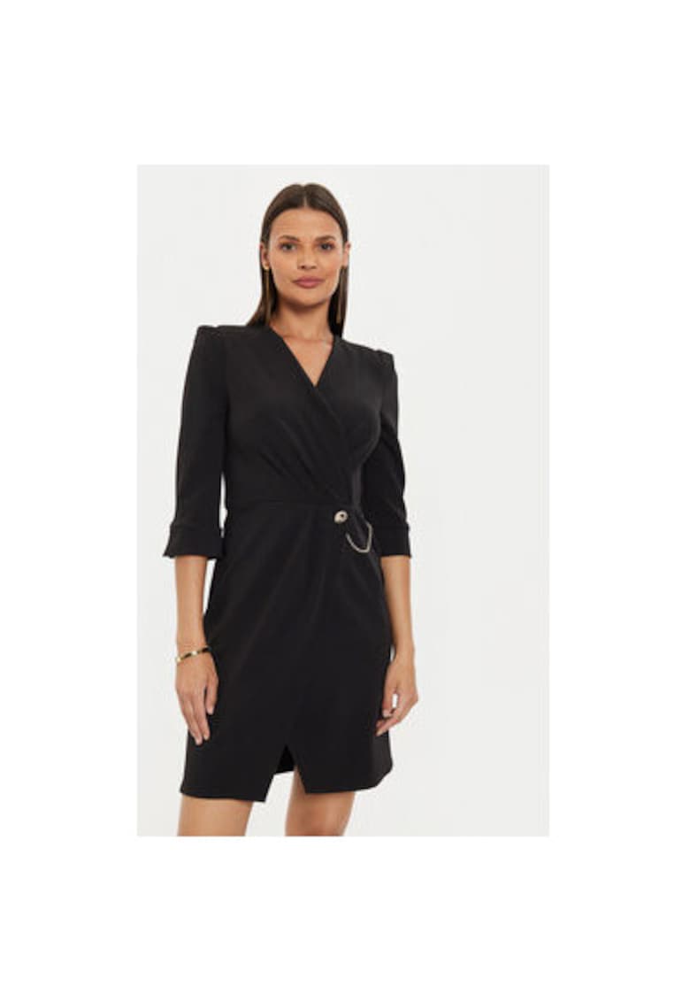Rochie dama - 304657788 - Poliester - 54697 - Negru