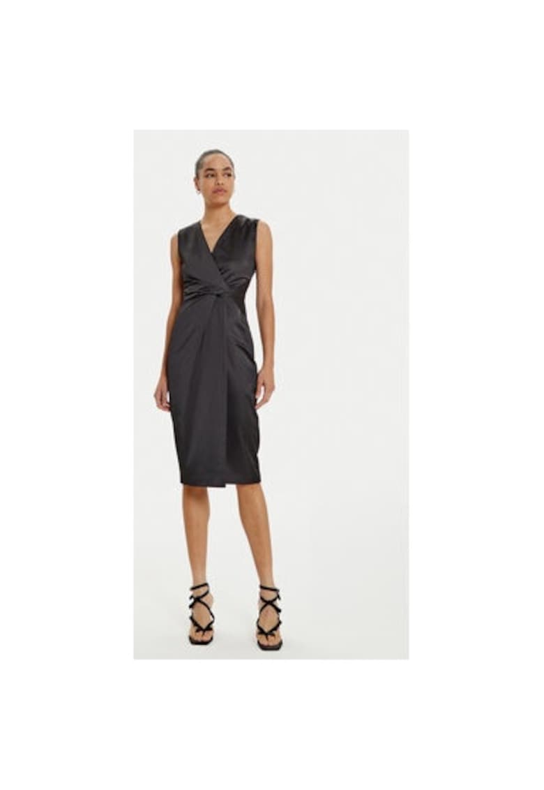 Rochie dama - 304687013 - Poliester - Negru - Negru