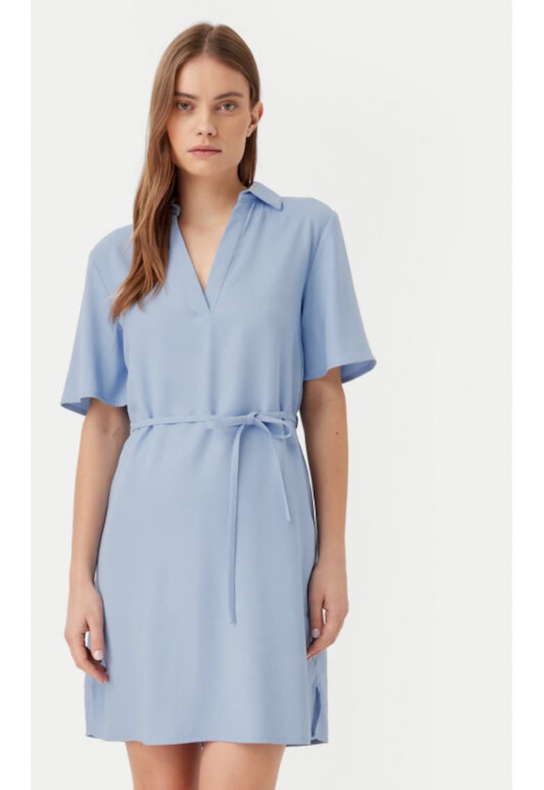 Rochie dama - 304807015 - Viscoza - Albastru - Albastru