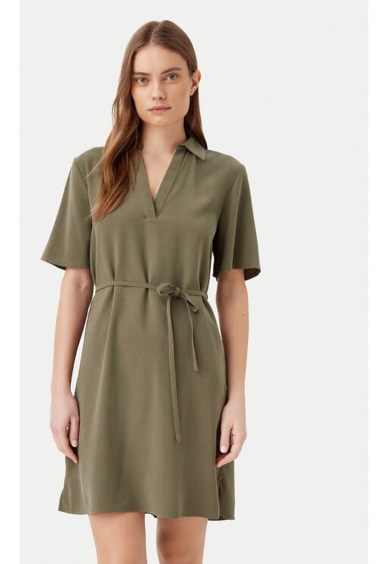 Rochie dama - 304807022 - Viscoza - Verde - Verde