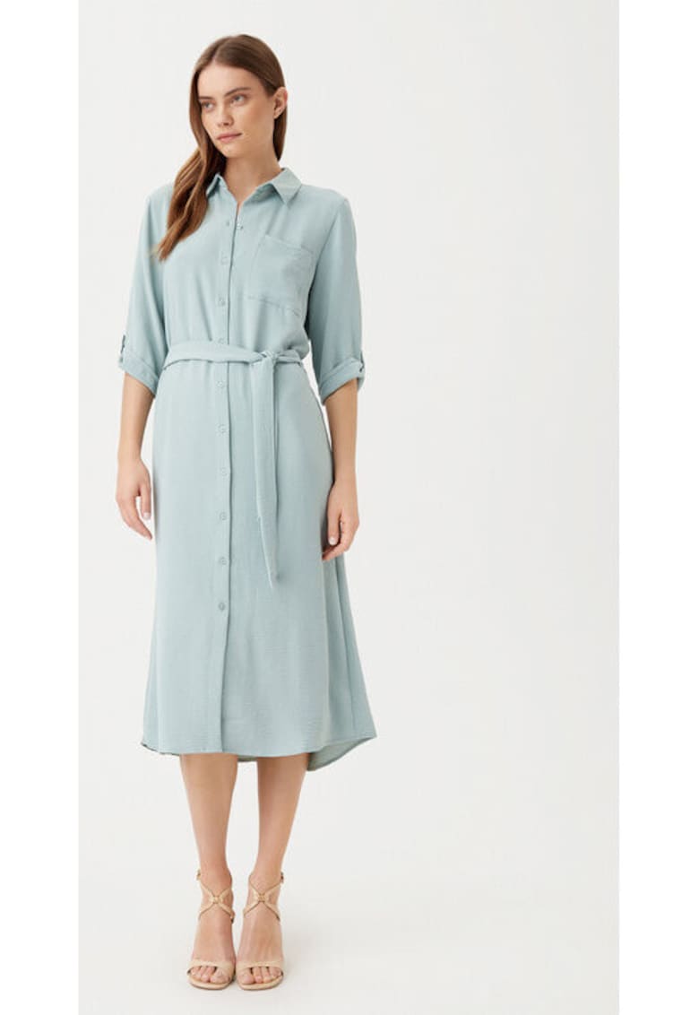 Rochie dama - 304807046 - Poliester reciclat/Poliester - Albastru - Albastru