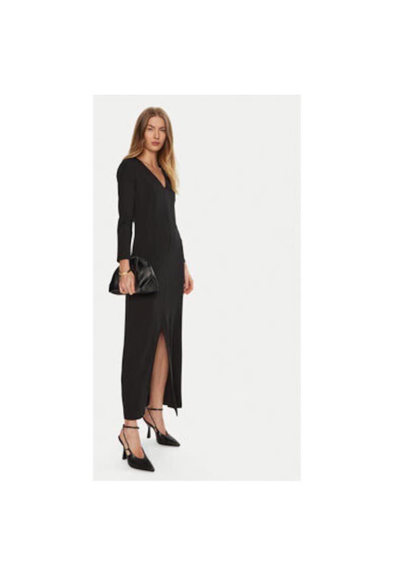 Rochie dama - 304876967 - Viscoza/Poliamida - Negru - Negru