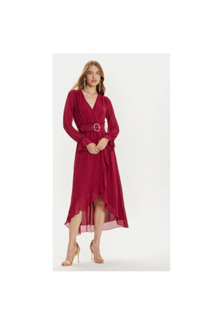 Rochie dama - 304891168 - Poliester - Rosu - Rosu