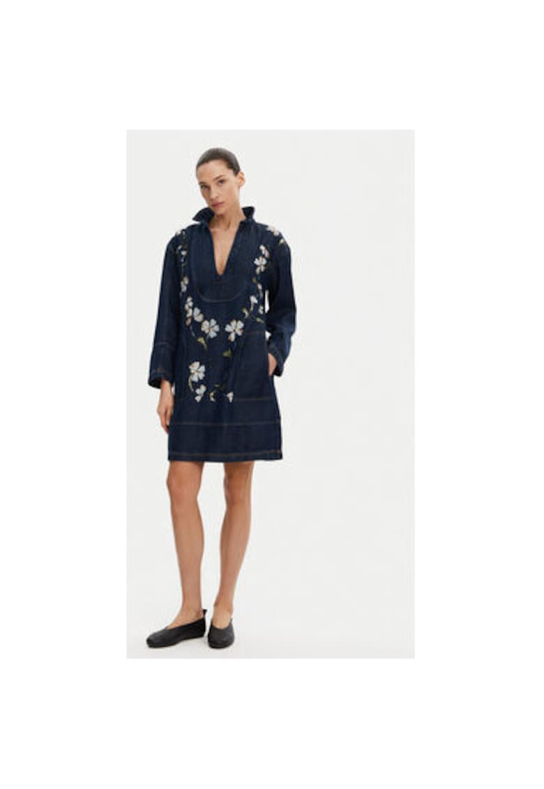 Rochie dama - 304892936 - Lyocell - Albastru - Albastru