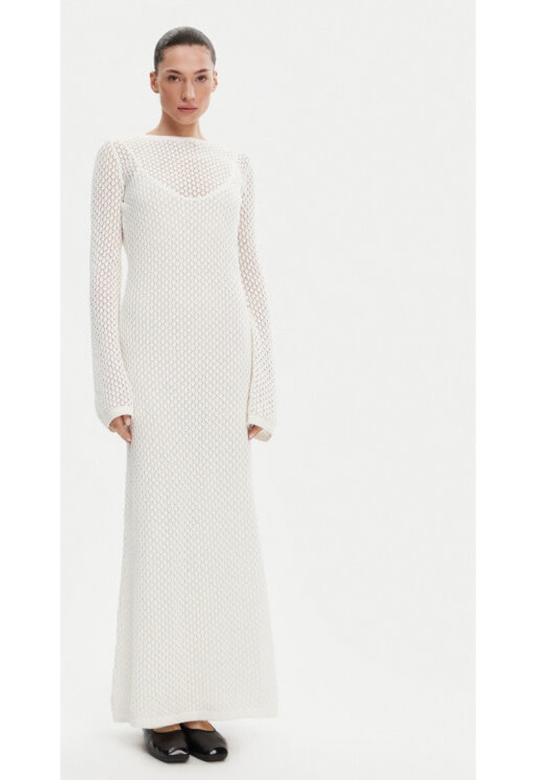 Rochie dama - 304928215 - Bumbac - Bej - Bej