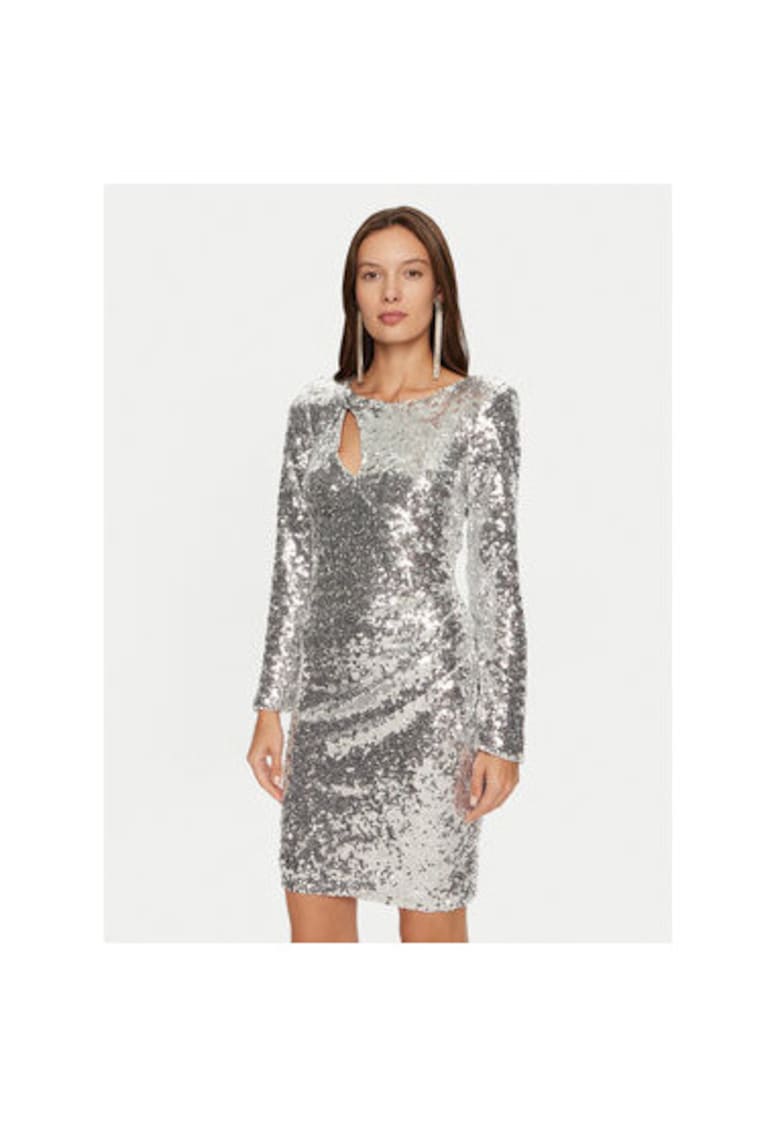 Rochie dama - 304996238 - Poliester reciclat - Argintiu - Argintiu