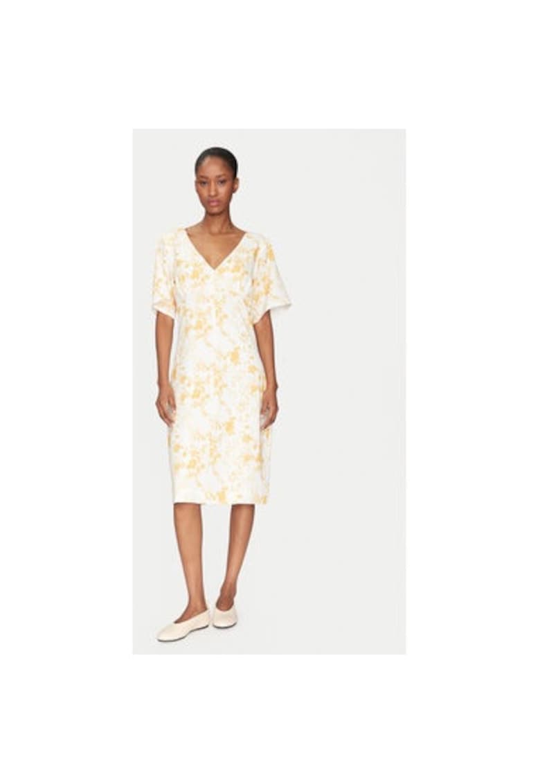 Rochie dama - 305138781 - Poliester - Galben - Galben