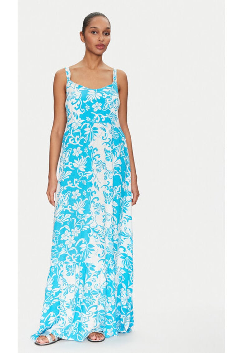 Rochie dama - 305244833 - Viscoza - Albastru - Albastru