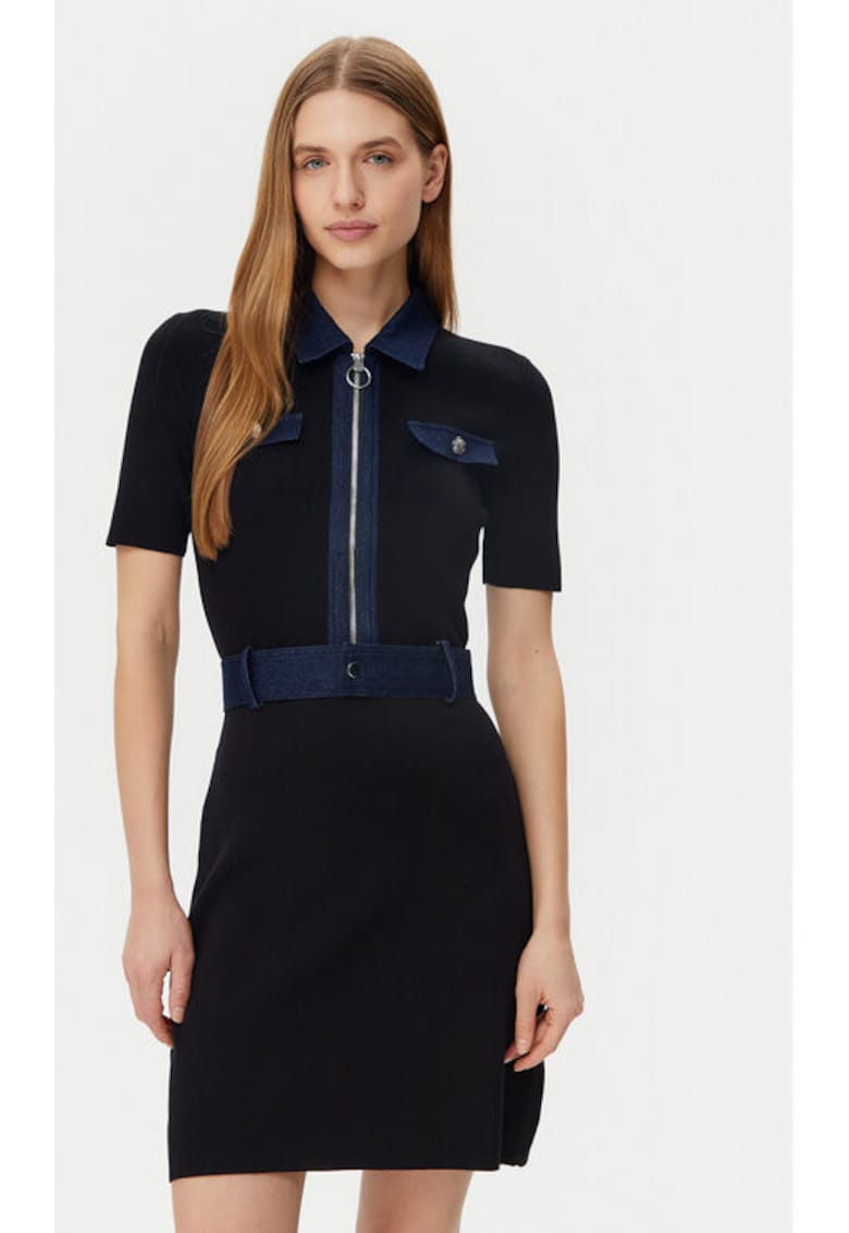 Rochie dama - 305253484 - Viscoza/Poliamida - Negru - Negru