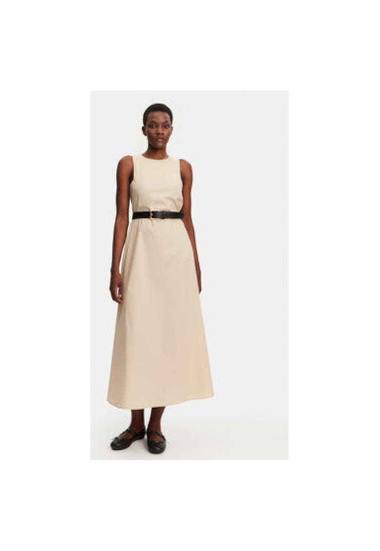 Rochie dama - 305389220 - Bumbac - Bej - Bej
