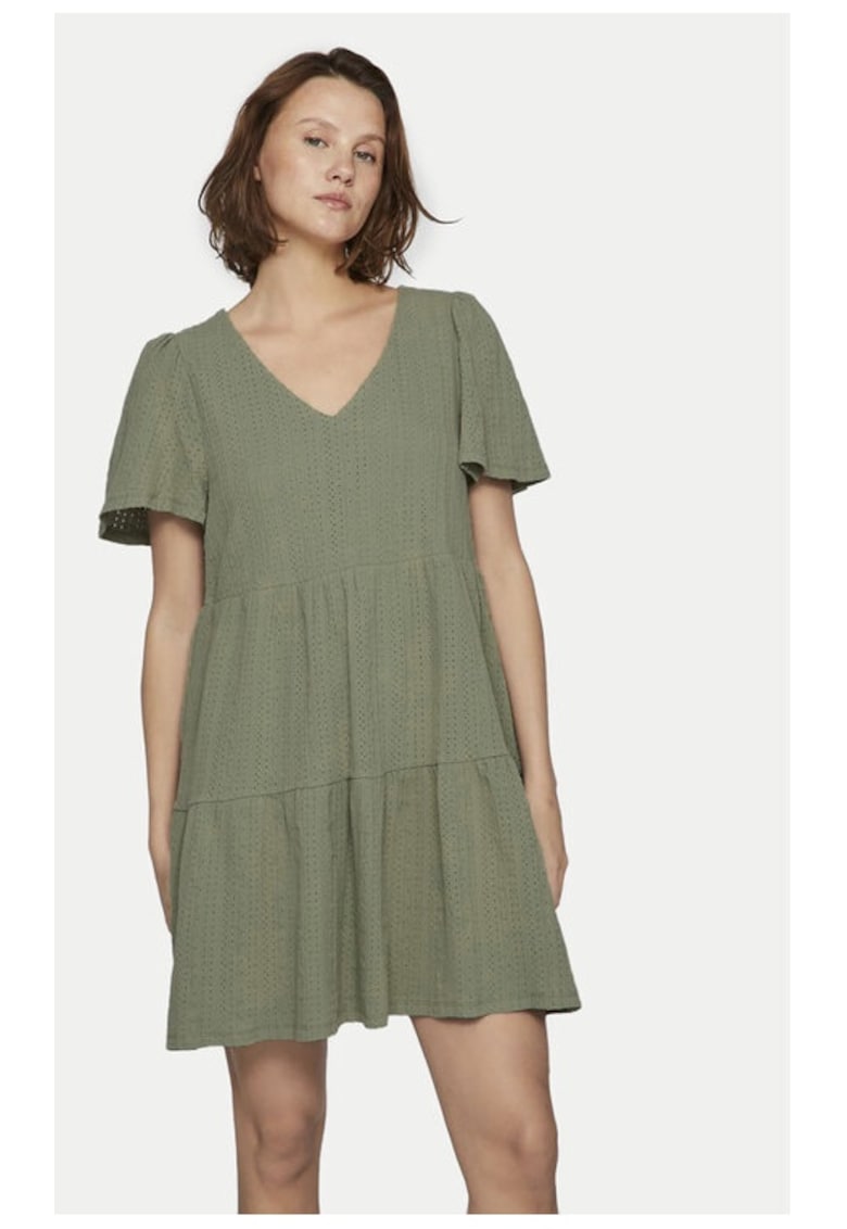 Rochie dama - 9112 - Bumbac - Kaki