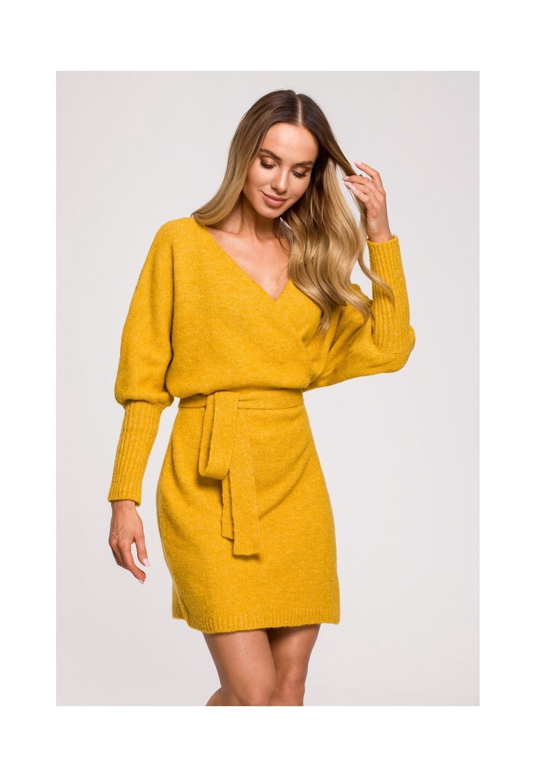 Rochie dama - Galben mustar - Miere