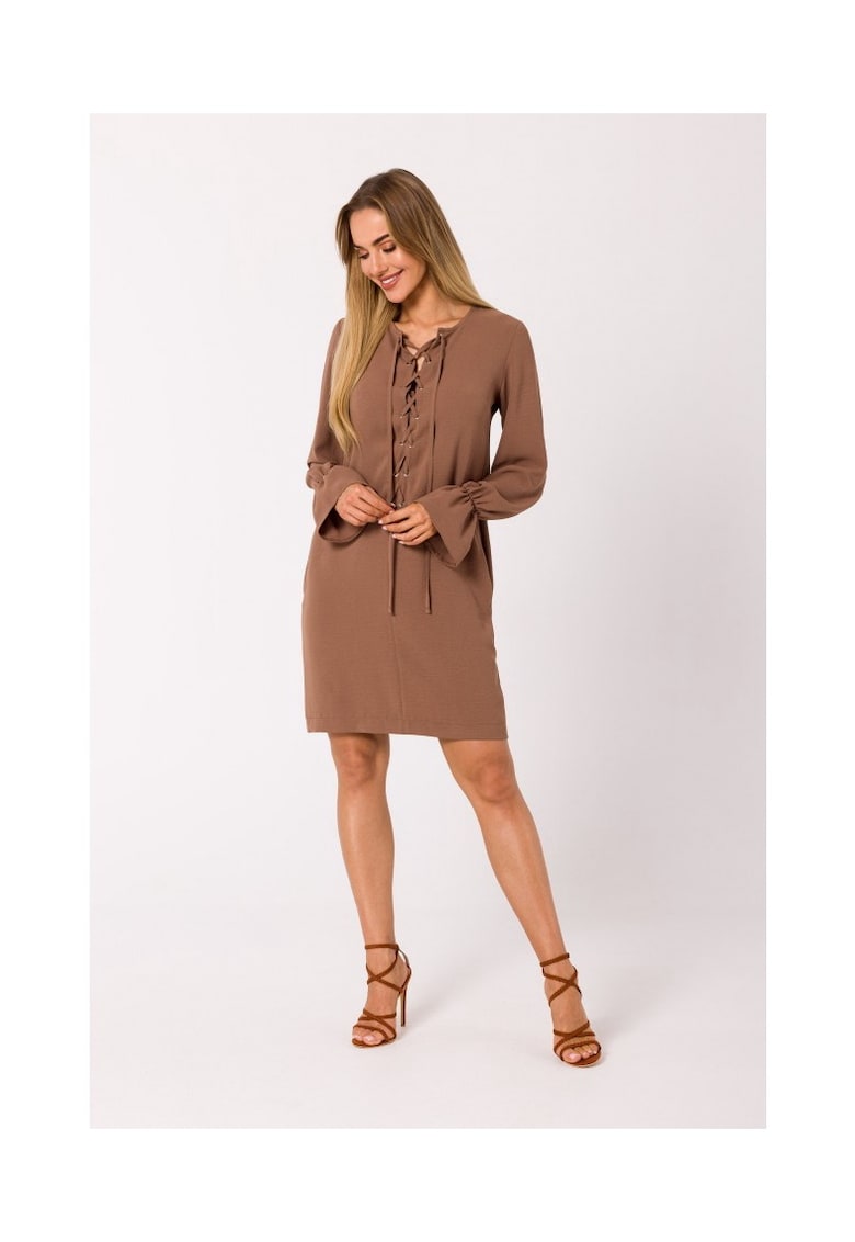 Rochie dama - Poliester - M - Negruzz - Ciocolata