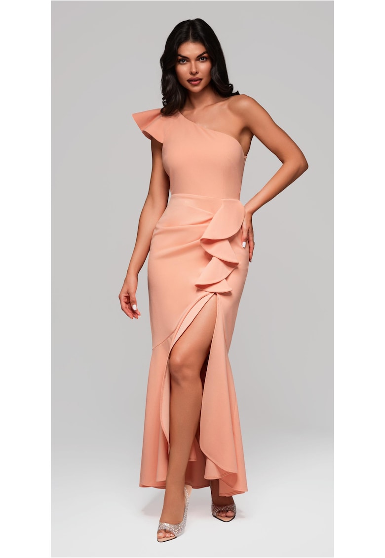 Rochie de seara Maxi LA-OM-DLR168 - Portocaliu