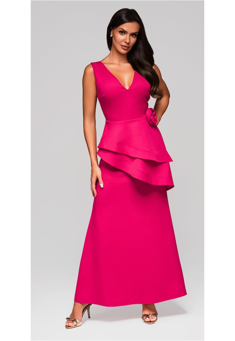 Rochie de seara Maxi LA-OM-DLR212 - Fucsia
