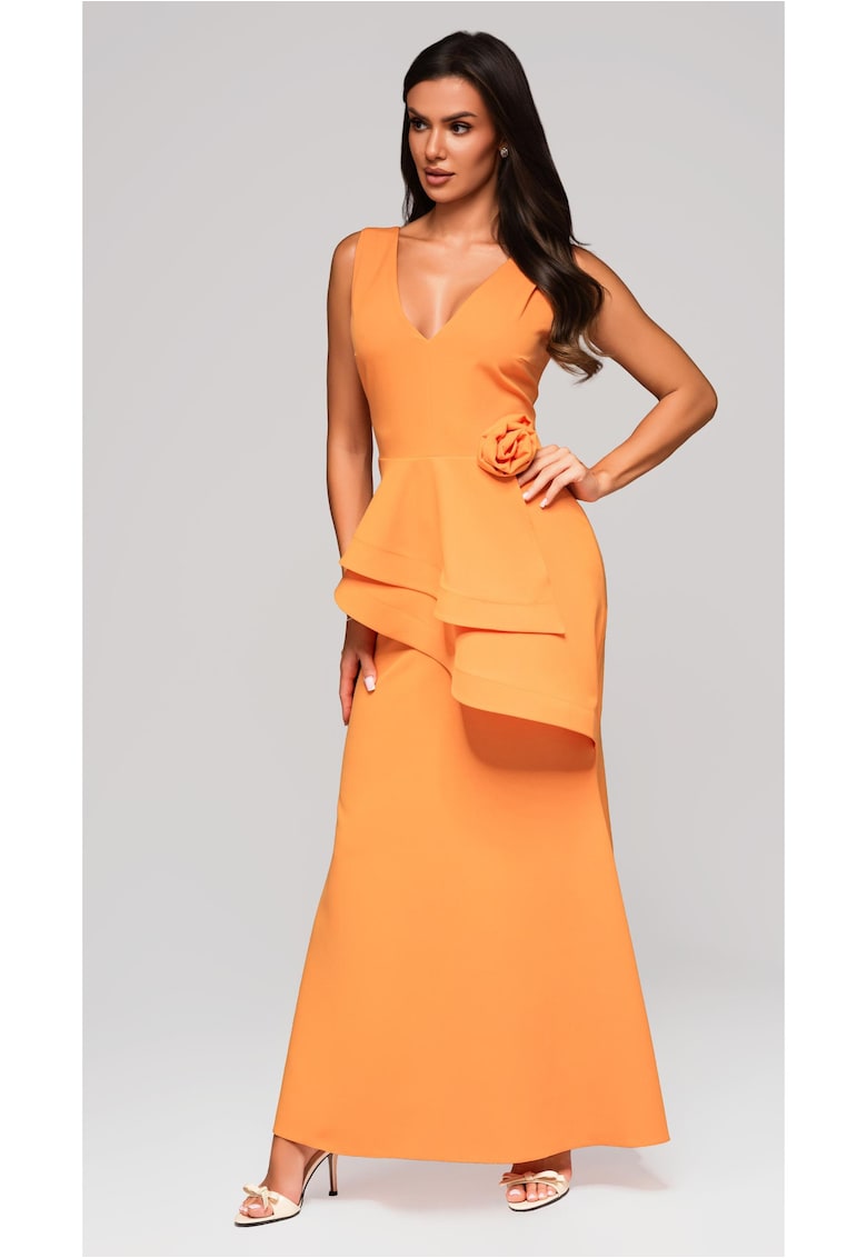 Rochie de seara Maxi LA-OM-DLR212 - Portocaliu