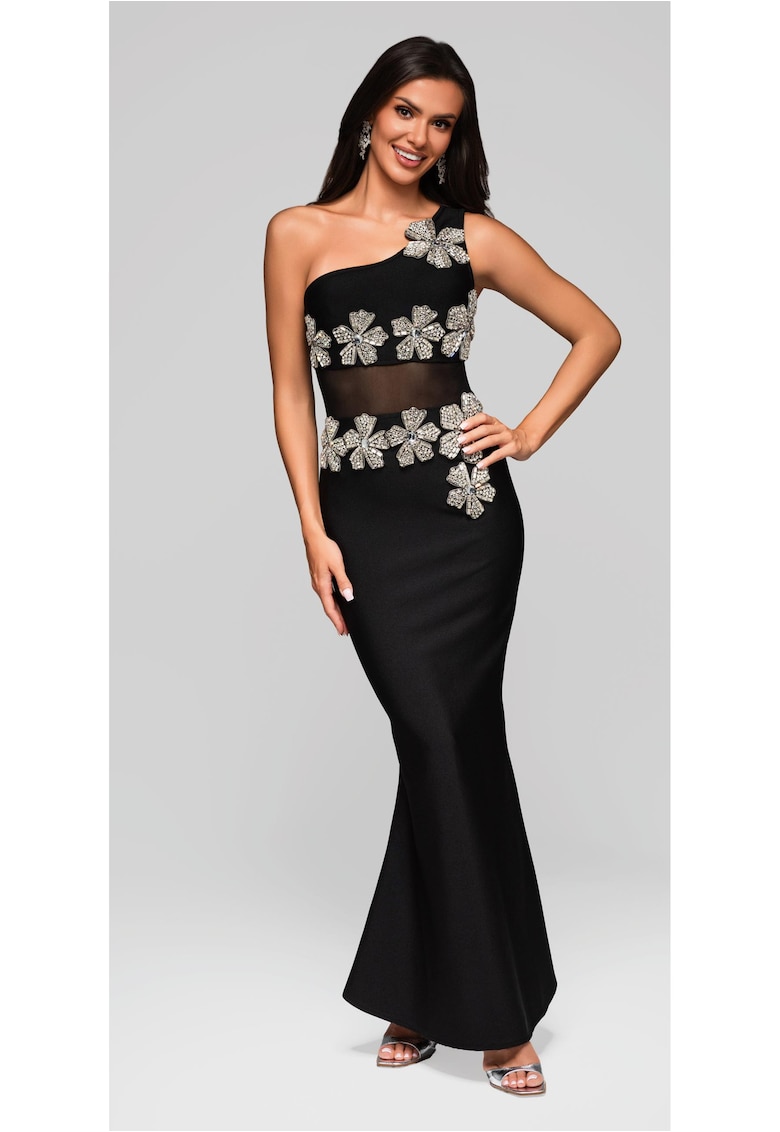 Rochie de seara Maxi LA-OM-DLR227 - Negru