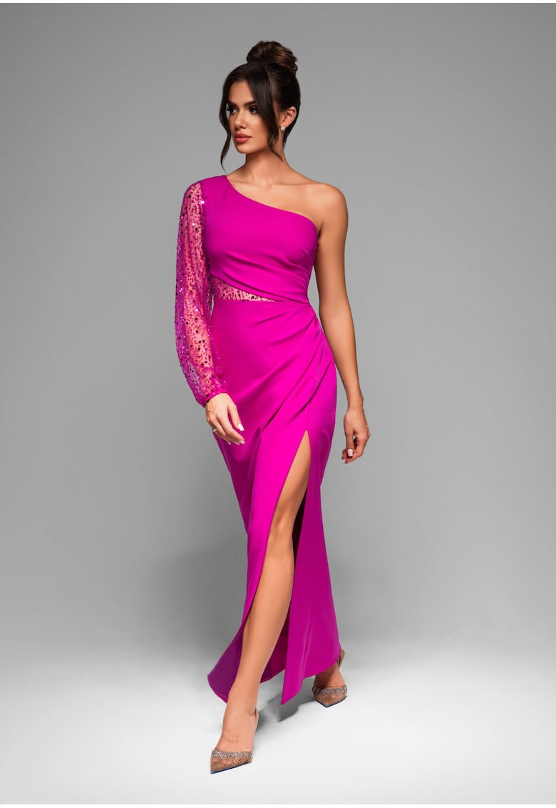 Rochie de seara Maxi LACRICA LA-OM-DLR011 - Roz