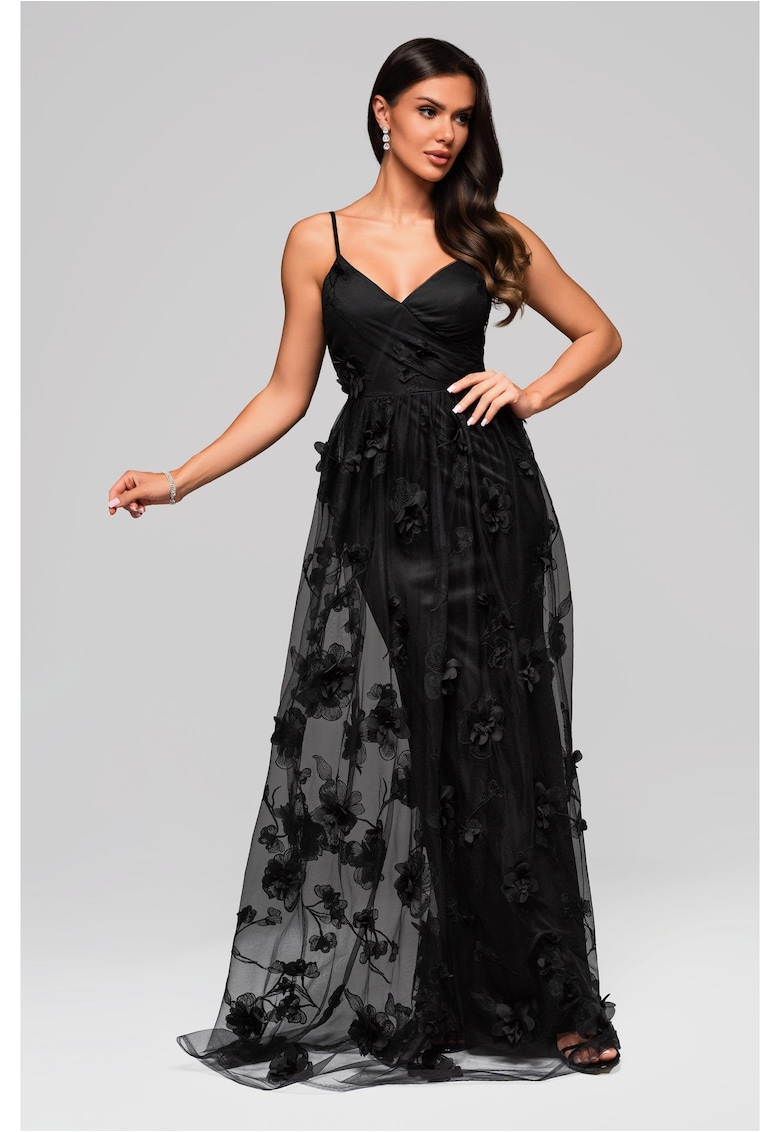 Rochie de seara Maxi LARICA LA-OM-DLR207 - Negru